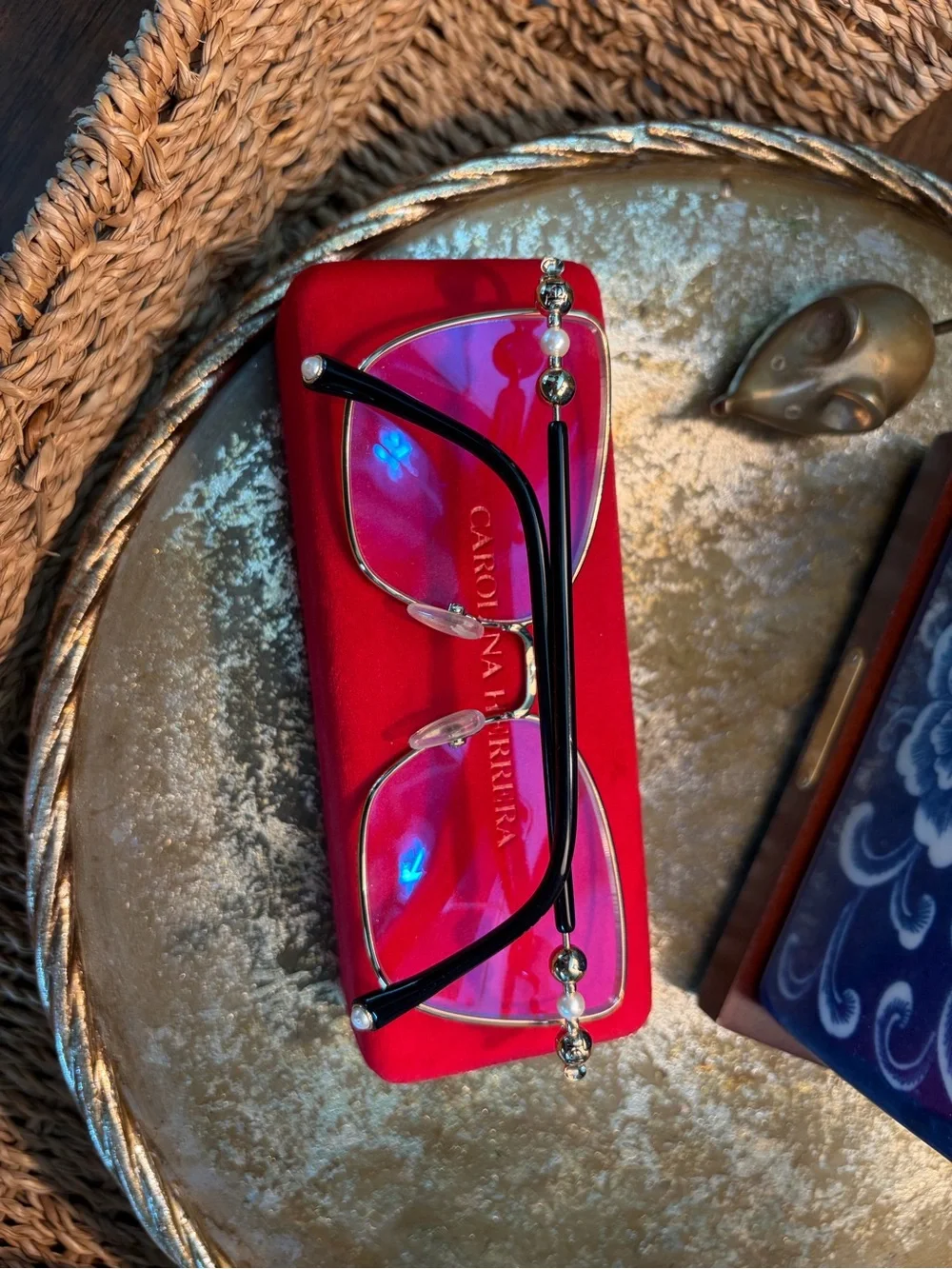 Carolina Herrera Black Metal Frame